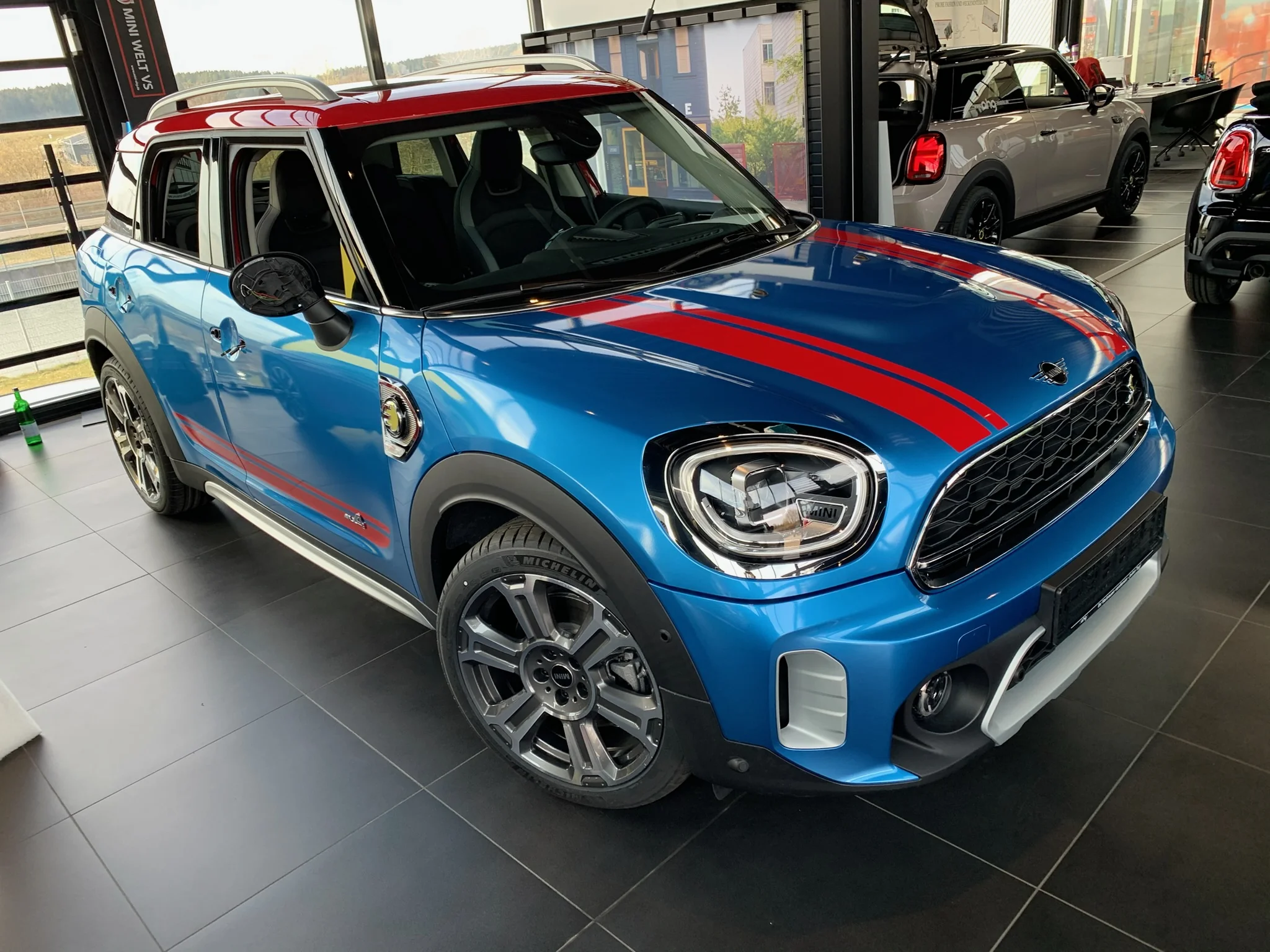 Partial wrap of a car with design film