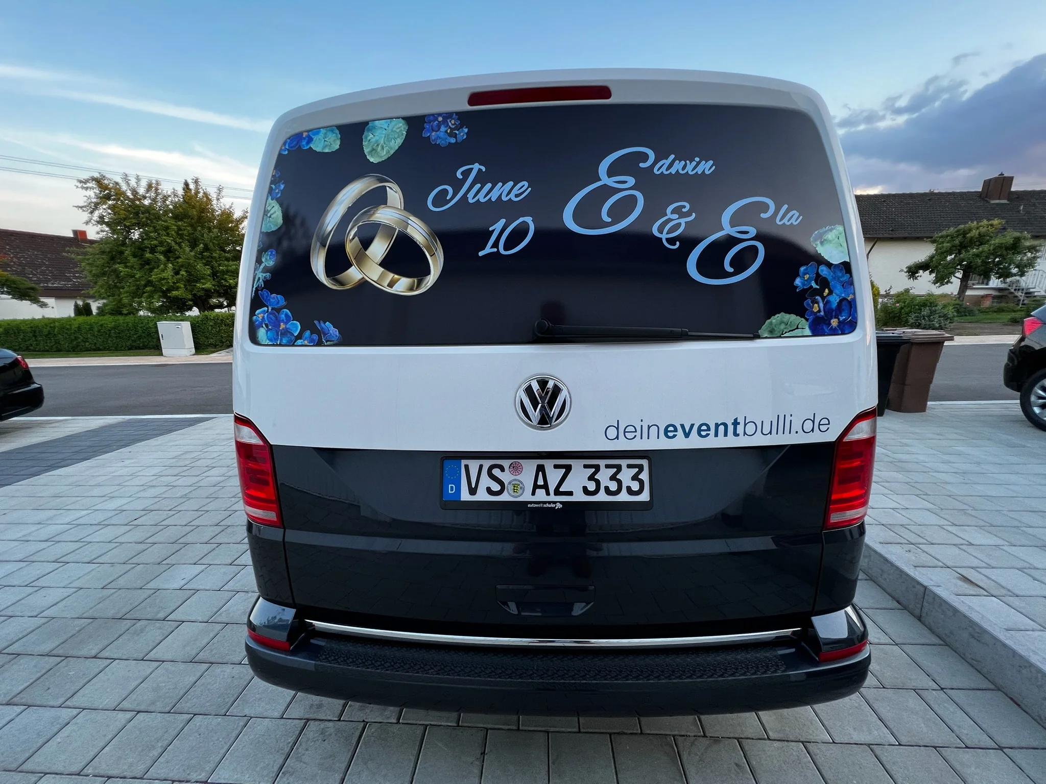 VW T6 Multivan – Hochzeitsdesign im Digitaldruck – Foto 10