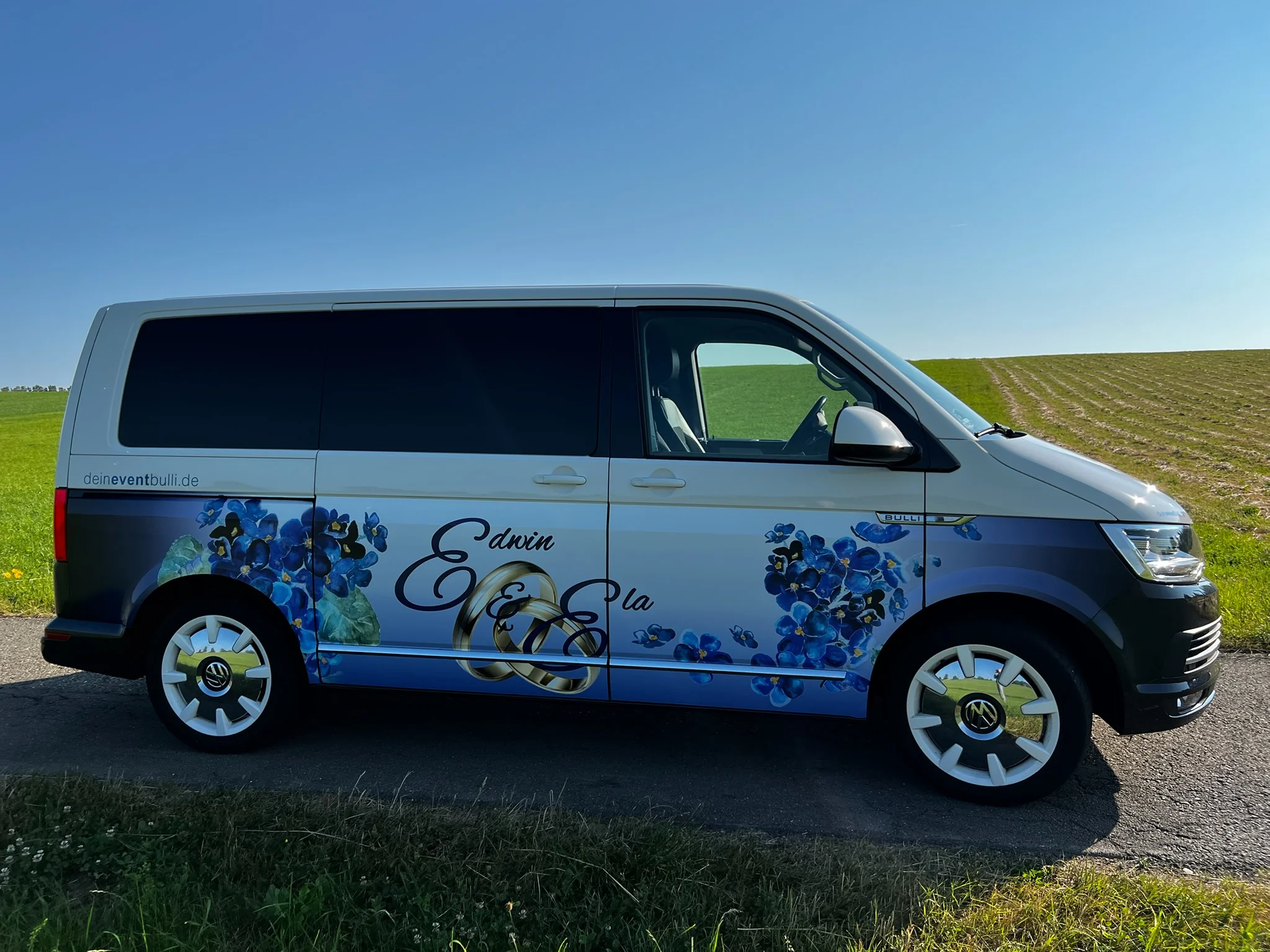 VW T6 Multivan – Hochzeitsdesign im Digitaldruck – Foto 15