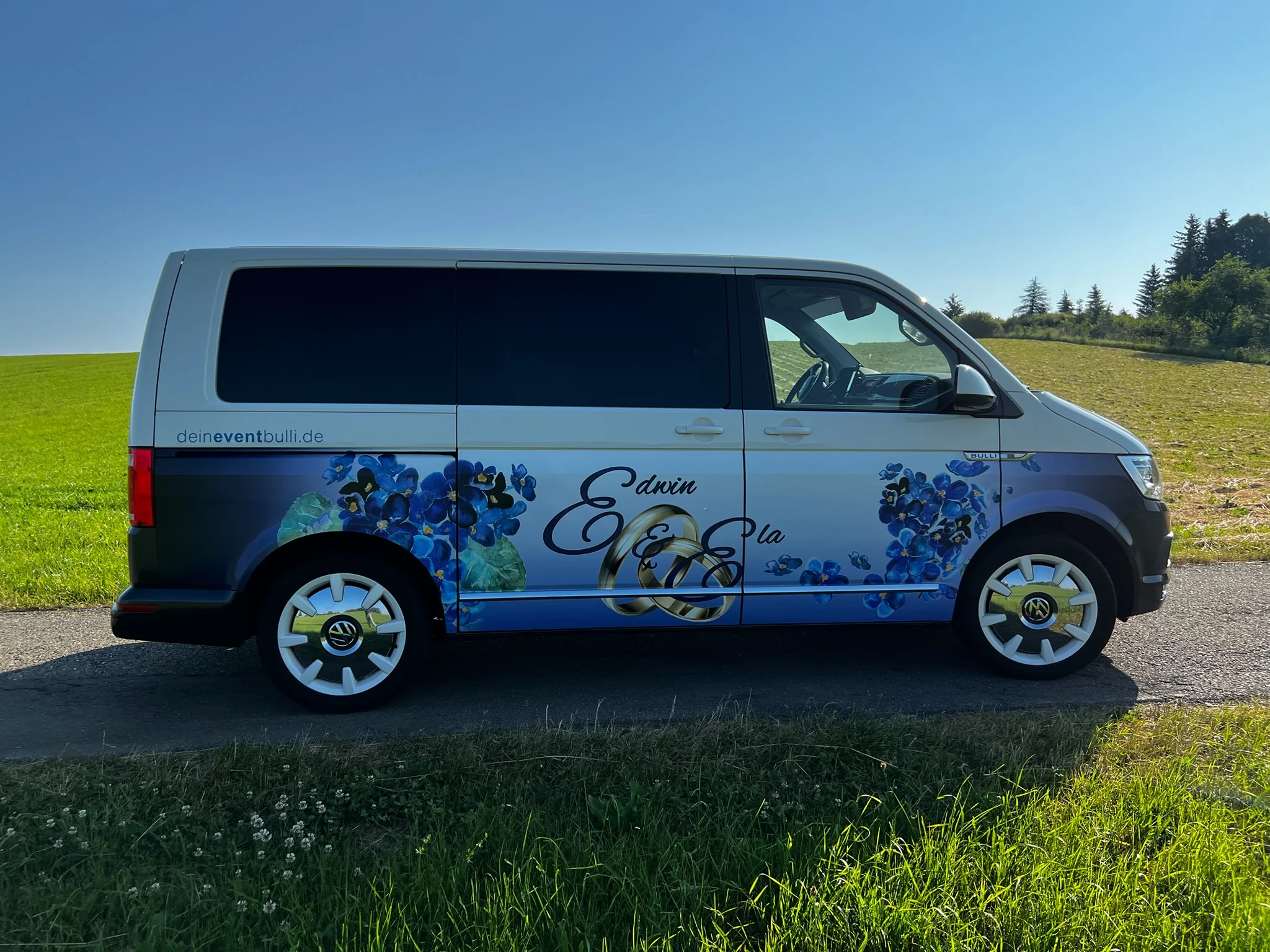 VW T6 Multivan – Hochzeitsdesign im Digitaldruck – Foto 16
