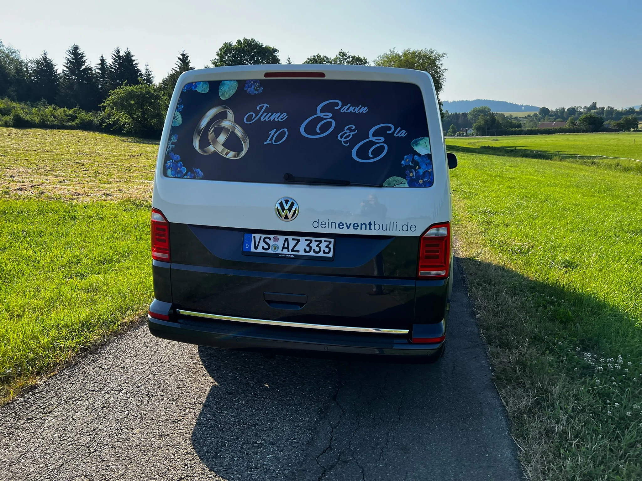 VW T6 Multivan – Hochzeitsdesign im Digitaldruck – Foto 20
