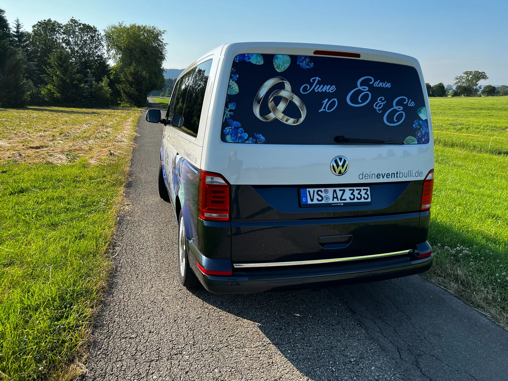 VW T6 Multivan – Hochzeitsdesign im Digitaldruck – Foto 22