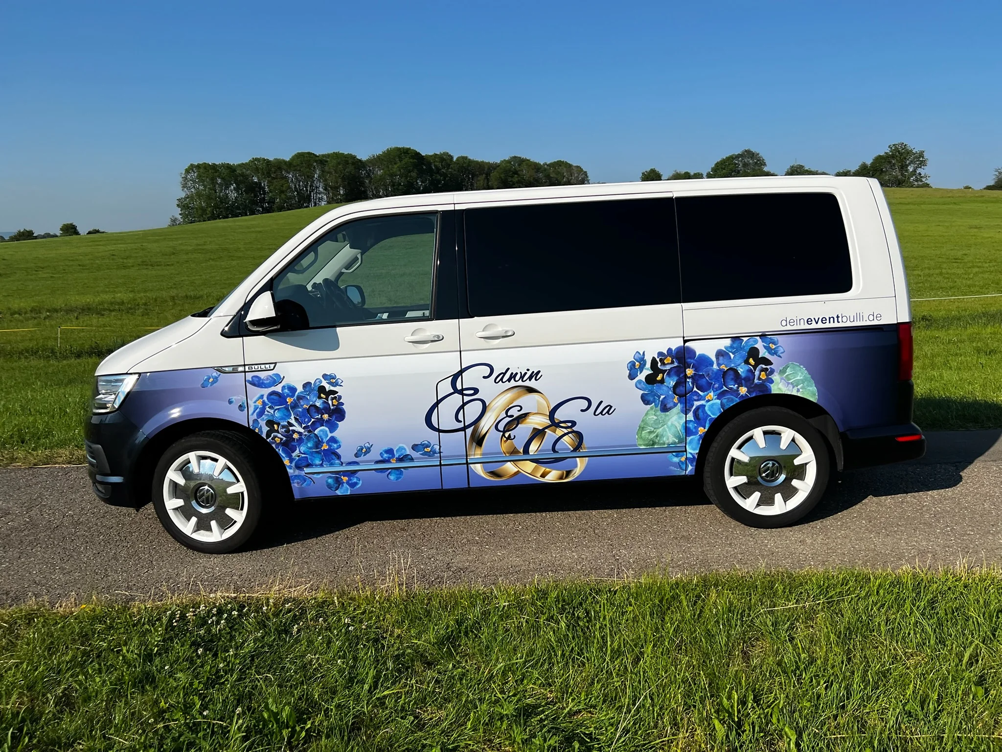 VW T6 Multivan – Hochzeitsdesign im Digitaldruck – Foto 26