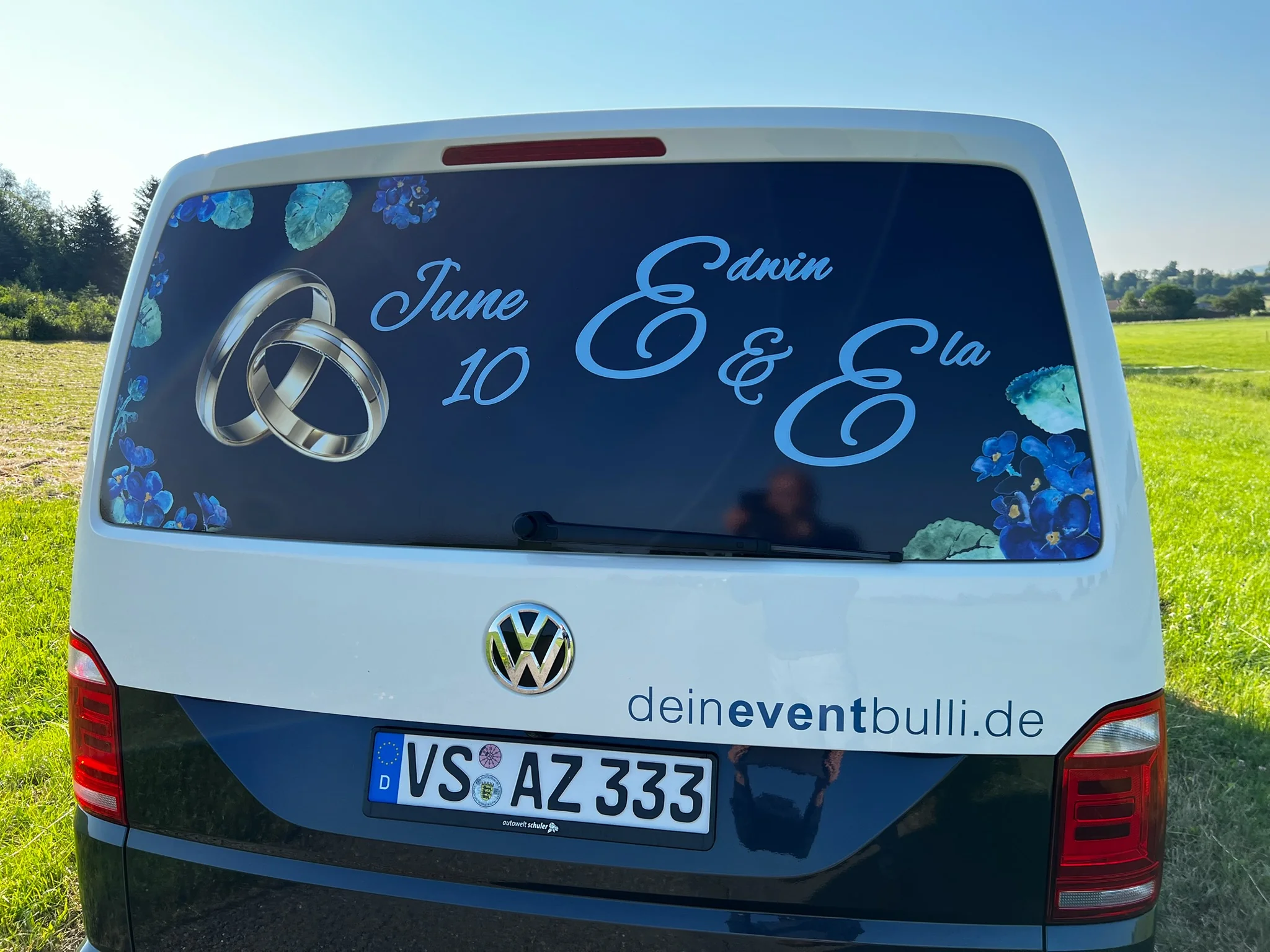 VW T6 Multivan – Hochzeitsdesign im Digitaldruck – Foto 36