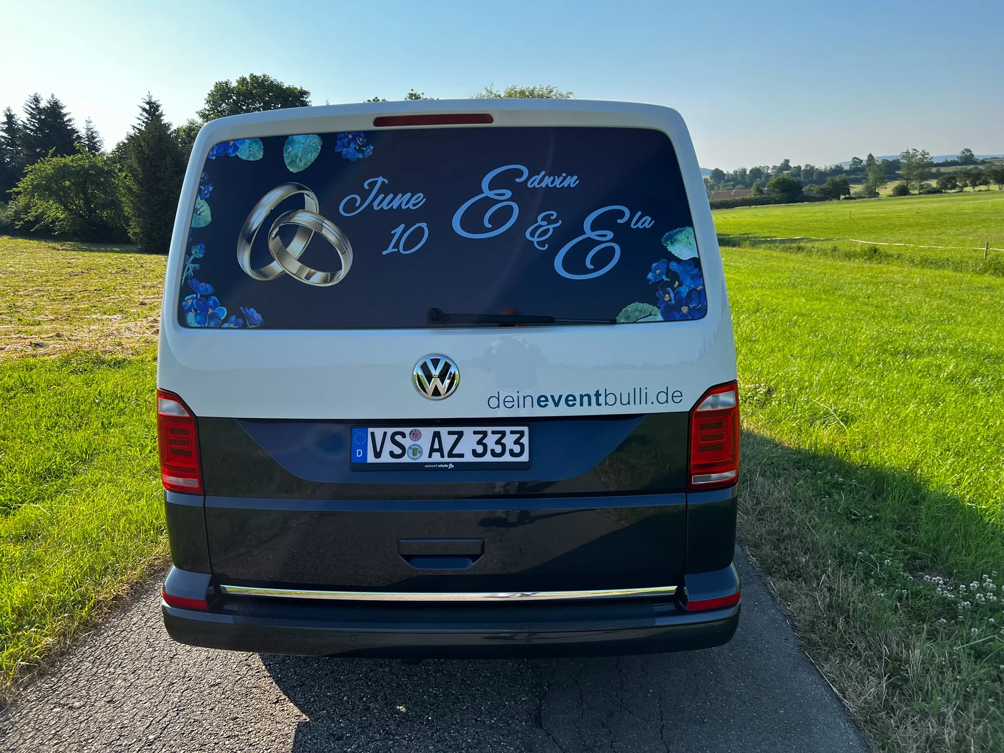 VW T6 Multivan – Hochzeitsdesign im Digitaldruck – Foto 37