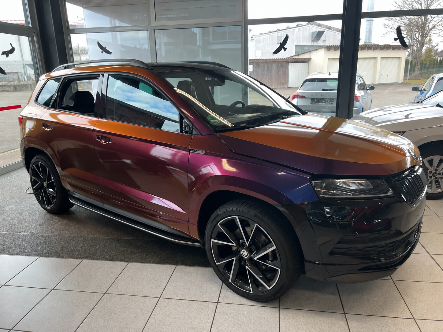 Volkswagen before wrapping – original body colour